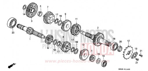 BOITE DE VITESSES CB250R de 1994